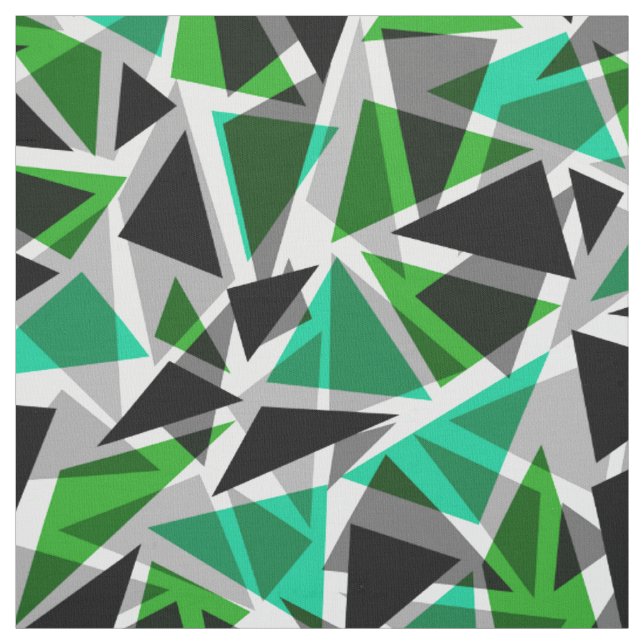 Seamless geometric triangles shapes pattern mosaic fabric (Swatch)