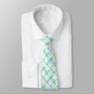 Seamless geometrical bright colors rectangular sha tie