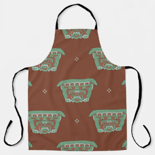 Seamless geometrical pattern with tribal motifs. H Apron