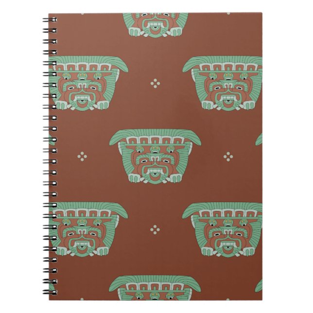 Seamless geometrical pattern with tribal motifs. H Notebook (Front)