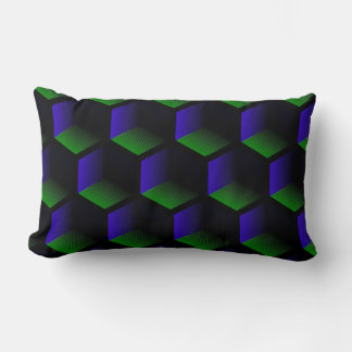 seamless geometrical square lumbar cushion