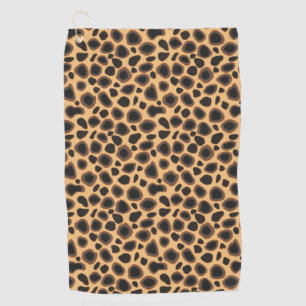 Seamless Giraffe Skin Pattern Golf Towel