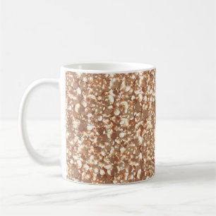 Seamless glitter sequins sparkle gold golden bronz coffee mug