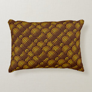 Seamless Gold Pattern Decorative Cushion
