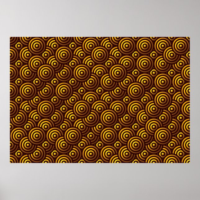 Seamless Gold Pattern Poster (Front)