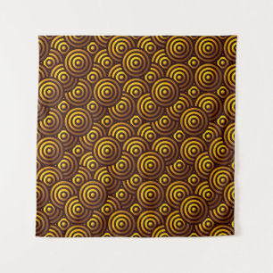 Seamless Gold Pattern Tapestry