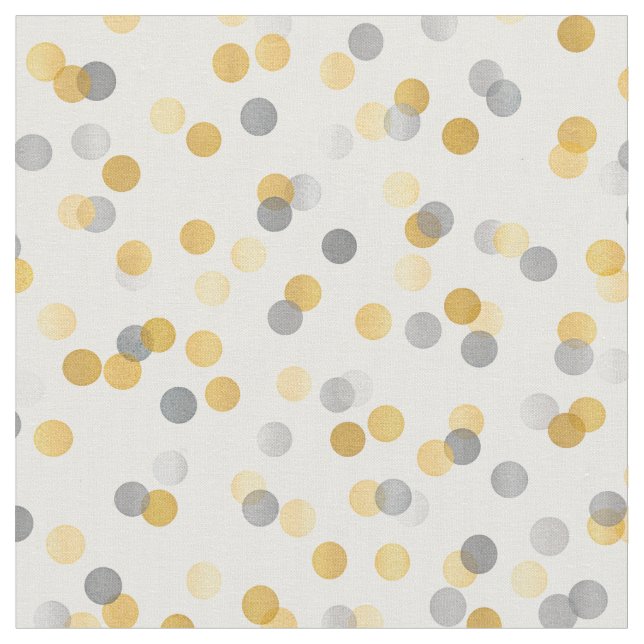 Seamless Gold & Silver Confetti Fabric (Close Up)