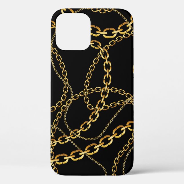 Seamless golden chain, elegant pattern. Case-Mate iPhone case (Back)