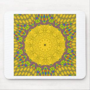 Seamless Golden ornamental. Mouse Pad