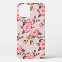 Seamless gorgeous pattern in garden flowers. Flora
