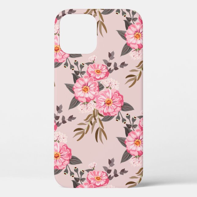 Seamless gorgeous pattern in garden flowers. Flora Case-Mate iPhone Case (Back)