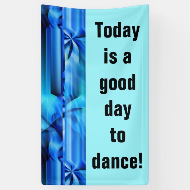 Seamless Graphic Design - blue black I Banner (Vertical)