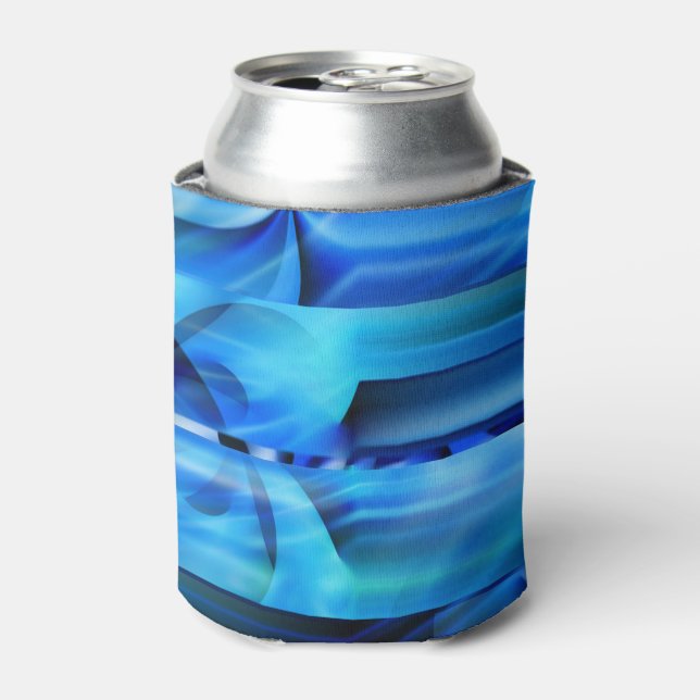 Seamless Graphic Design - blue black I Can Cooler (Can Front)
