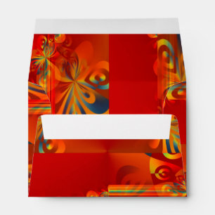 Seamless Graphic Design - red orange I Envelopes