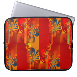 Seamless Graphic Design - red orange I Laptop Sleeve