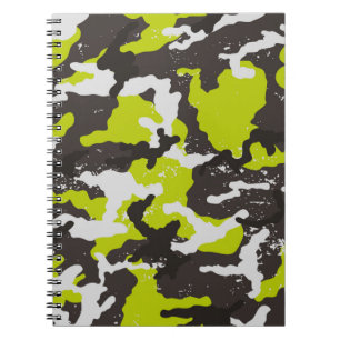 Seamless grunge camouflage background. Camouflage  Notebook