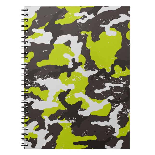 Seamless grunge camouflage background. Camouflage  Notebook (Front)