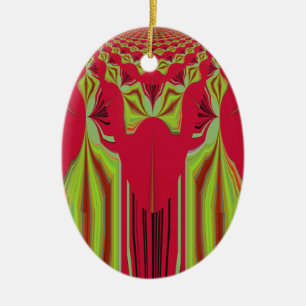 Seamless Hakuna Matata design Ceramic Ornament