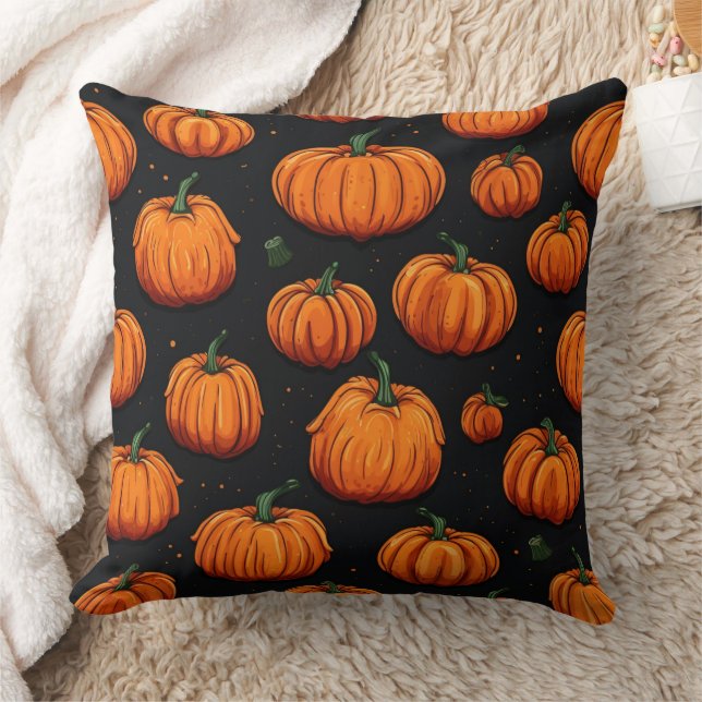 Seamless Halloween Pattern Cushion (Blanket)