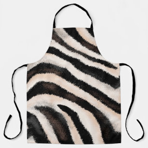 Seamless hand drawing zebra texture, animal print, apron