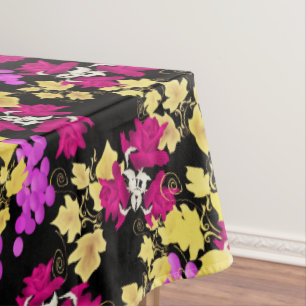 Seamless harvest grape vine roses flowers floral c tablecloth