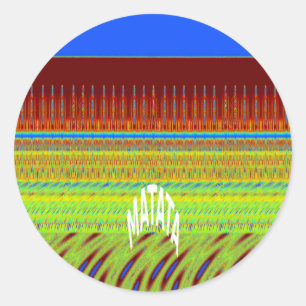 Seamless Have a Nice Day and a Better Night Classic Round Sticker