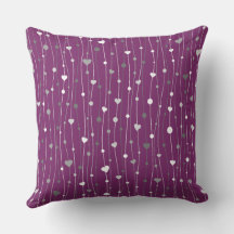 Seamless Heart Pattern Purple Graphic