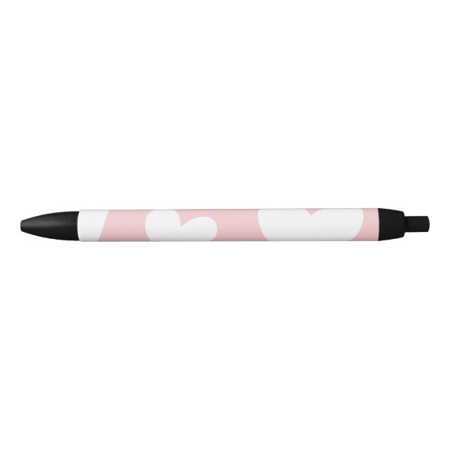 seamless hearts pattern black ink pen (Front)
