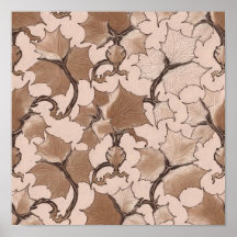 Seamless High-Contrast Sepia Ivory Tiling Pattern