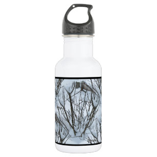 Seamless Icy Tree Bush 532 Ml Water Bottle