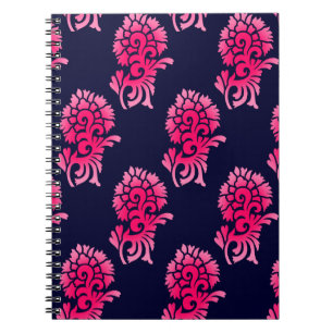 seamless Indian mughal flower motif backgroundabst Notebook