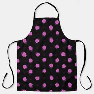 seamless ink pattern with abstract flowers in vio apron