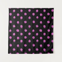 seamless ink pattern with abstract flowers in vio