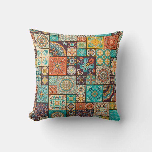 Seamless Islamic, Arabic tile pattern. Cushion (Front)