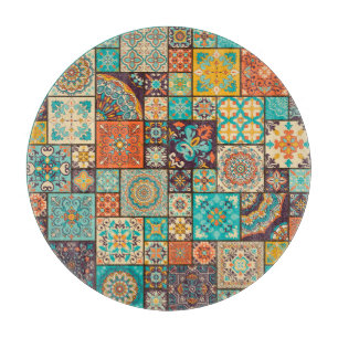 Seamless Islamic, Arabic tile pattern. Cutting Board
