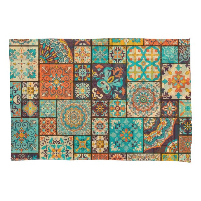 Seamless Islamic, Arabic tile pattern. Pillowcase (Front)