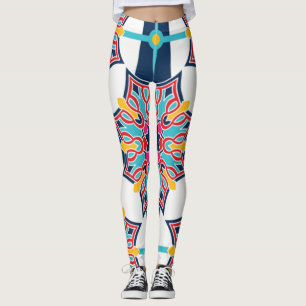 Seamless Islamic Art Colourful    Leggings