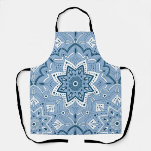 Seamless Islamic Colourful Blue Apron