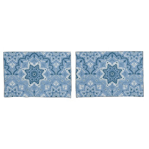 Seamless Islamic Colourful Blue    Pillowcase
