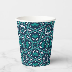 Seamless Islamic Colourful Ceramic Paper Cups