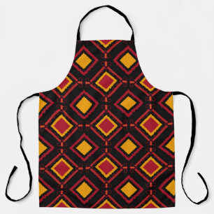 Seamless kawung motive batik pattern. Embroidery - Apron