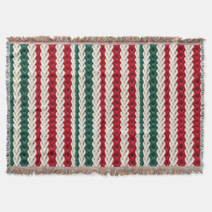 Seamless Knitted Christmas Digital Pattern Throw Blanket