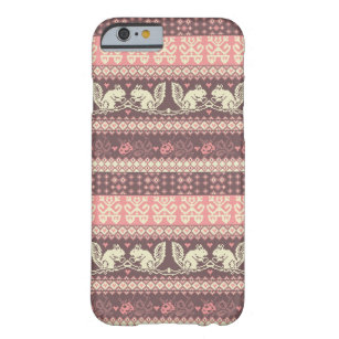 Seamless knitted pattern with squirrel barely there iPhone 6 case