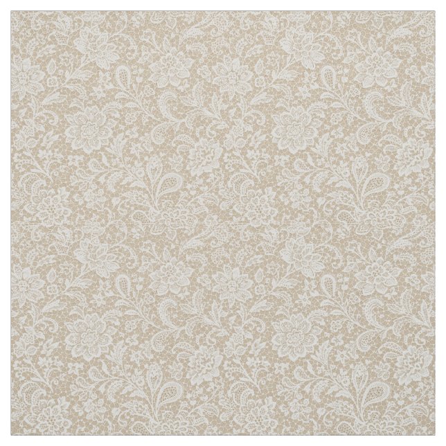 Seamless Lace Floral Pattern Fabric (Swatch)