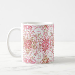 Seamless lace ornamental decoration pattern elegan coffee mug