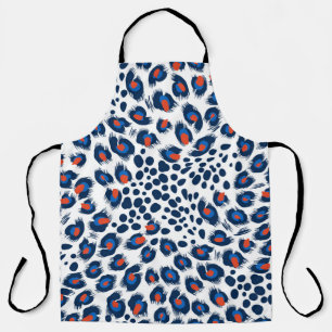 Seamless leopard skin pattern. Vintage. Apron
