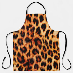 Seamless leopard texture, leopard fur, african ani apron