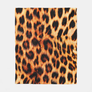 Seamless leopard texture, leopard fur, african ani fleece blanket