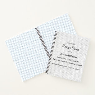 Seamless Light Grey Minimalist Texture Notebook