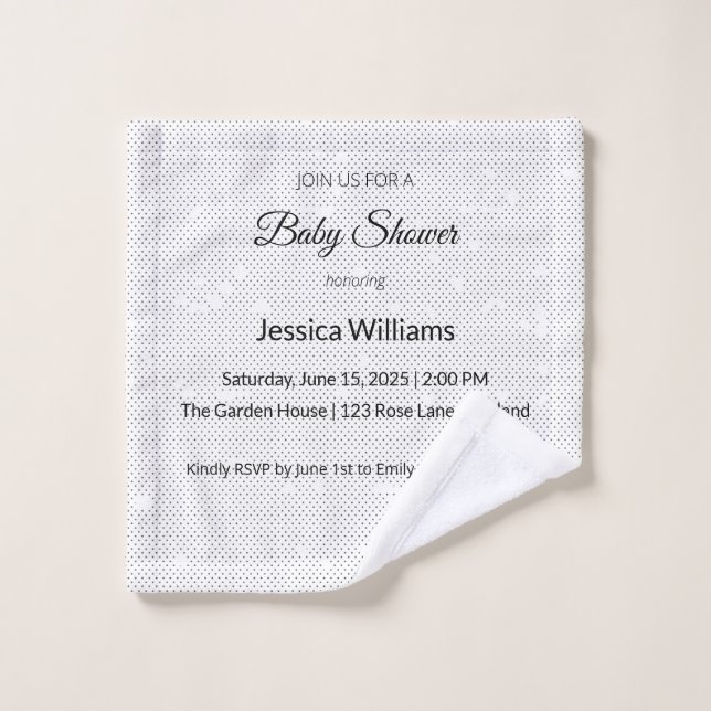 Seamless Light Grey Minimalist Texture  Wash Cloth (Wash Cloth)